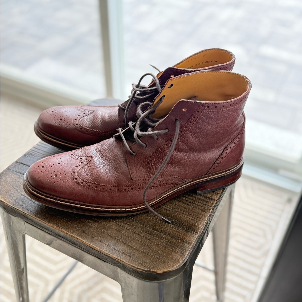 Men's Cole Haan Leather Wingtip Boots - 11M